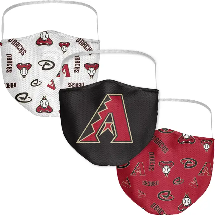 Lot de 3 masques faciaux ARIZONA DIAMONDBACKS