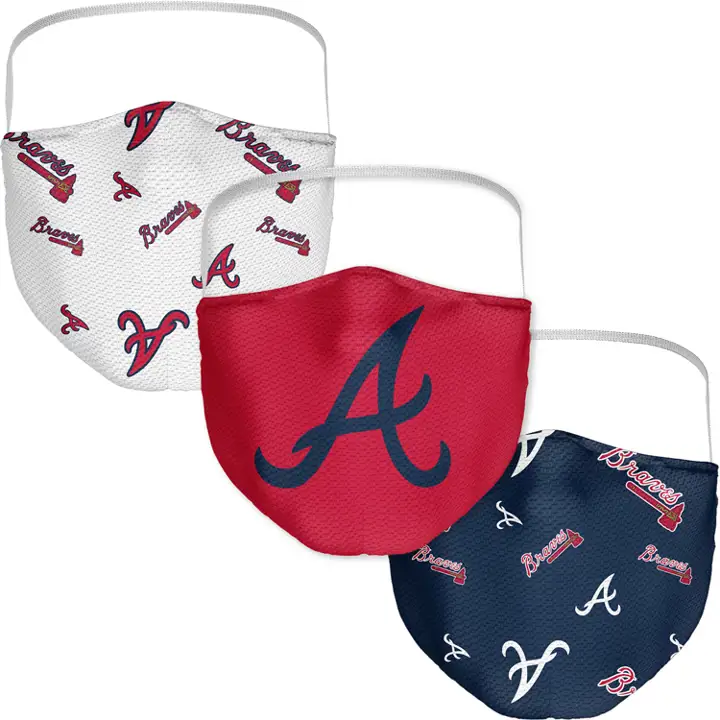 Masques de protection Atlanta Braves (lot de 3)