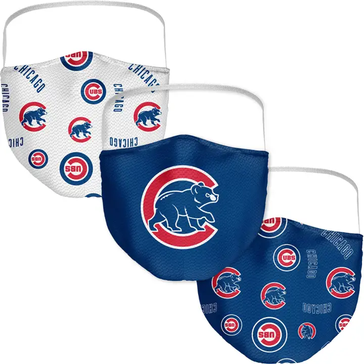 Lot de 3 masques CHICAGO CUBS