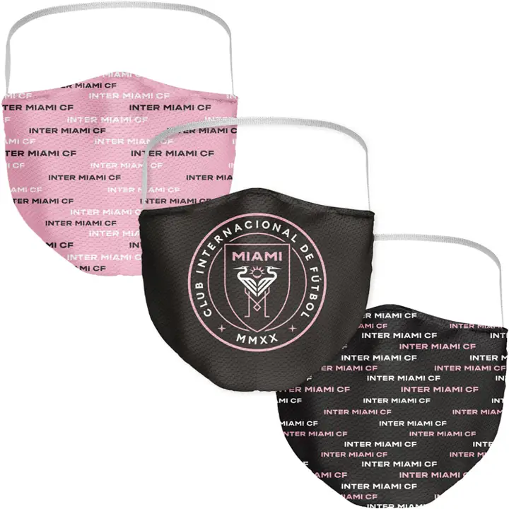 Masque facial INTER MIAMI lot de 3