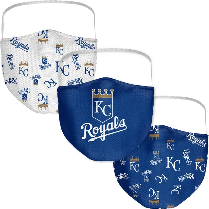 Lot de 3 masques KANSAS CITY ROYALS