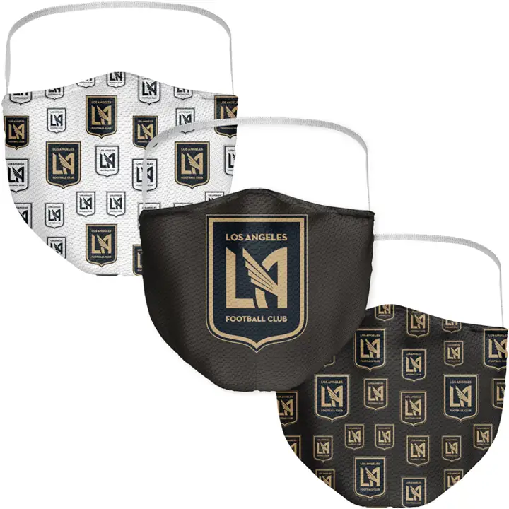 LAFC Lot de 3 masques en tissu