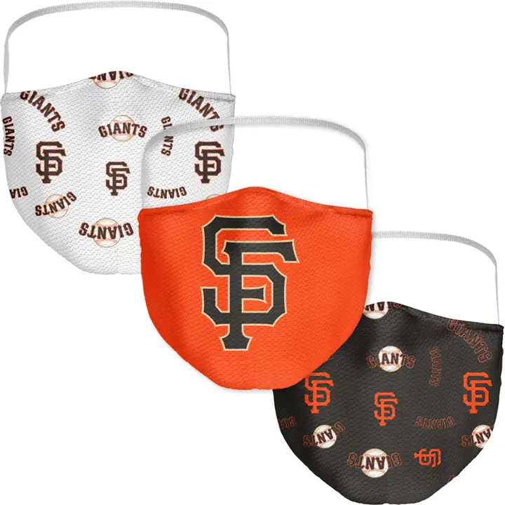 SAN FRANCISCO GIANTS Lot de 3 masques en tissu