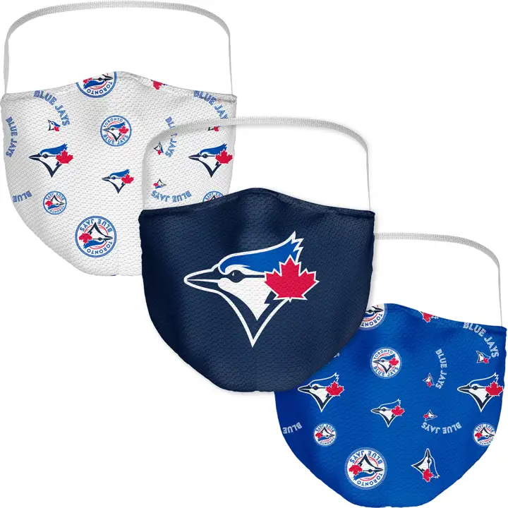 TORONTO BLUE JAYS Masque en tissu, paquet de 3