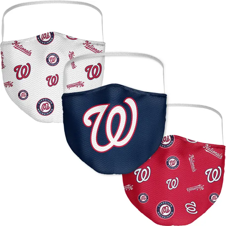 Masque facial 3 pièces Washington Nationals