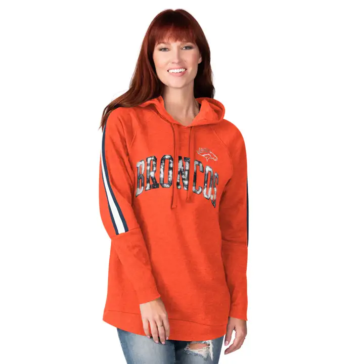 Denver Broncos NFL Hoodie Tunique Femme "Double Team" PO 20