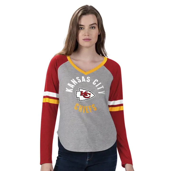 T-shirt à manches longues Asterisk NFL Kansas City Chiefs pour femme 20
