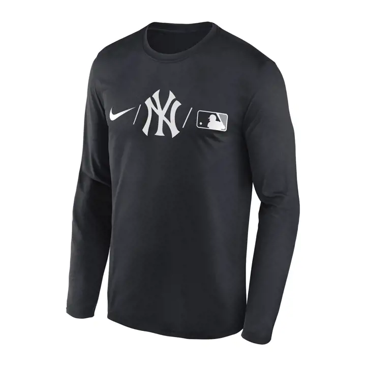 T-shirt manches longues New York Yankees MLB Legend Team Issue bleu marine