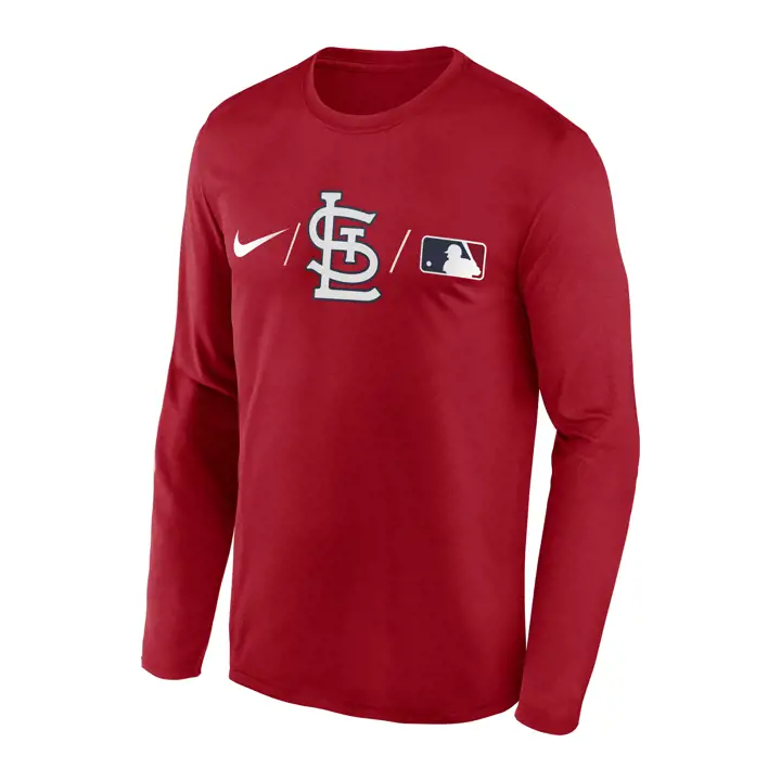 T-shirt manches longues rouge des légendes des Cardinals de St. Louis MLB