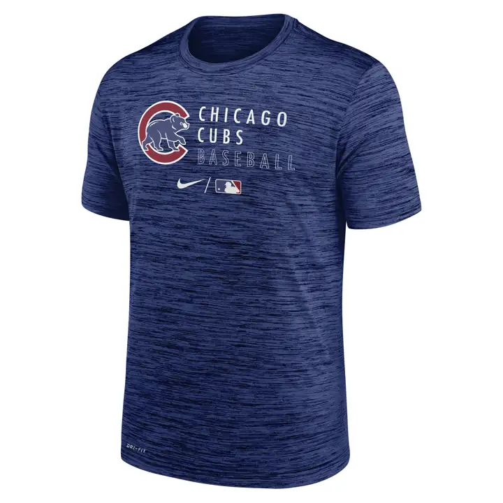 T-shirt d'entraînement de baseball Chicago Cubs MLB Velocity rbl