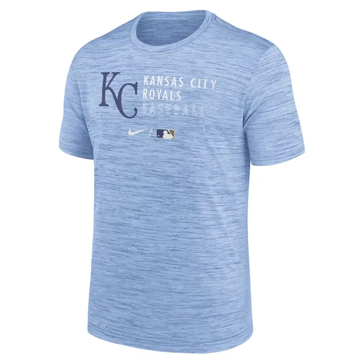 T-shirt d'entraînement de vélocité MLB des Kansas City Royals lbl