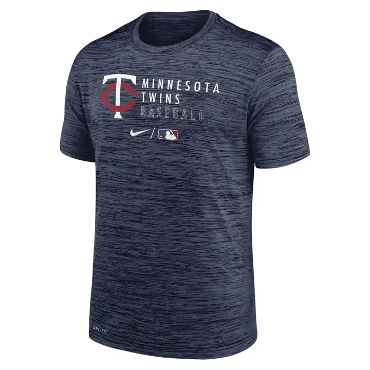 Minnesota Twins MLB T-shirt d'entraînement de vélocité marine