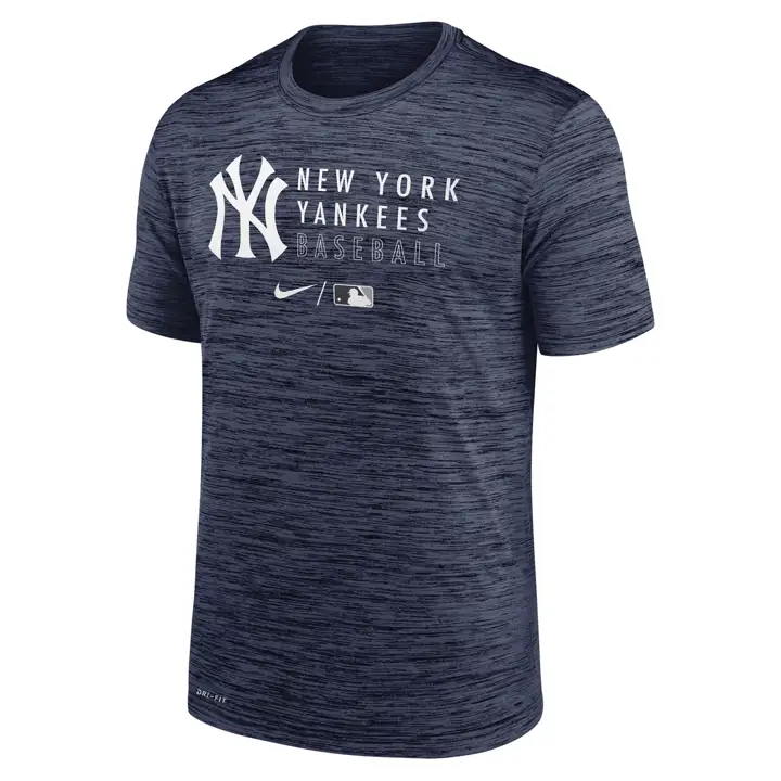 T-shirt d'entraînement MLB Velocity New York Yankees Marine