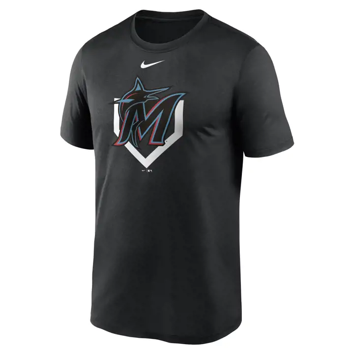 T-shirt icône légende des Marlins de Miami MLB blk