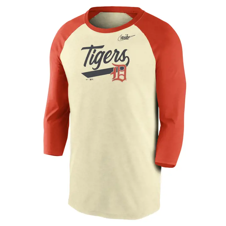 Detroit Tigers MLB Coop Replay Raglan ivo/org