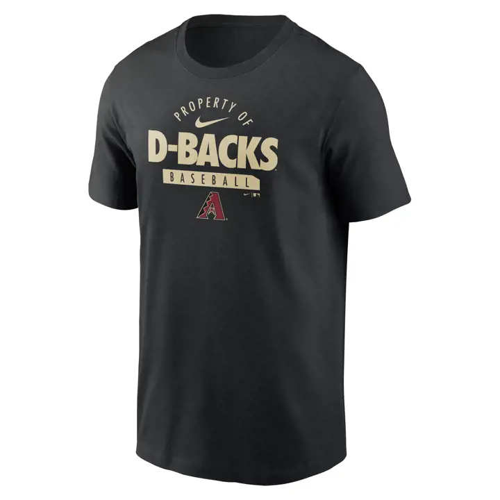 T-shirt d'entraînement MLB Nike Arizona Diamondbacks noir