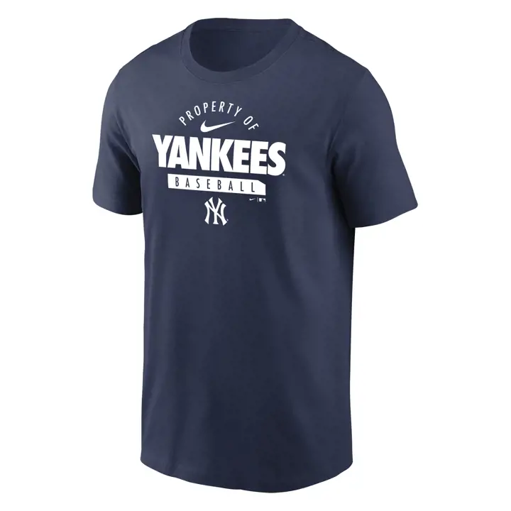 T-shirt d'entraînement MLB Nike New York Yankees Marine