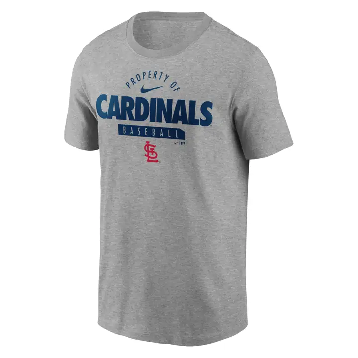 T-shirt d'entraînement MLB Nike St. Louis Cardinals gris