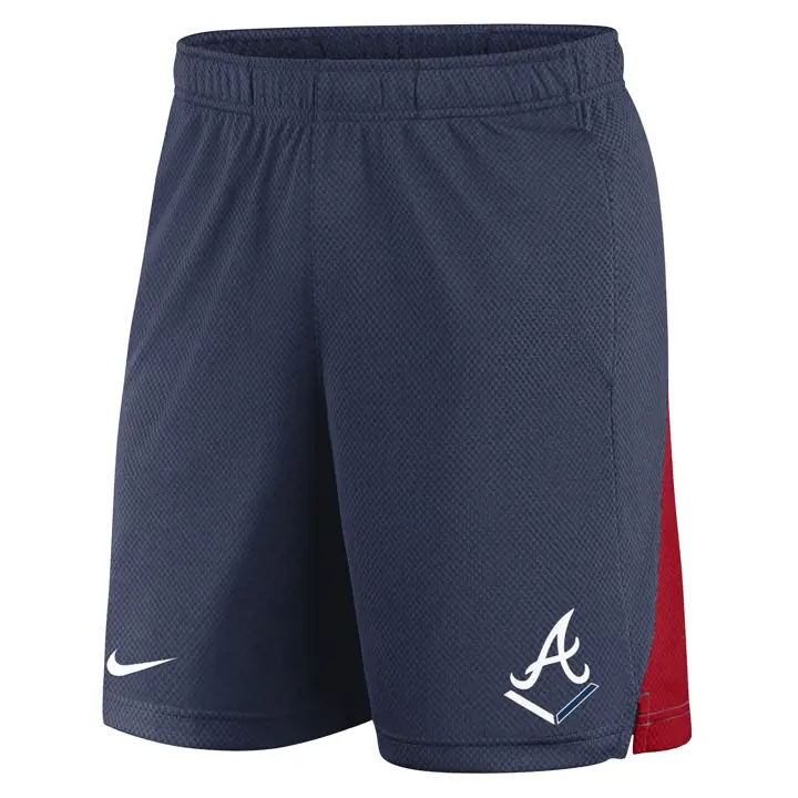 Atlanta Braves MLB Icon Franchise Short bleu marine/rouge