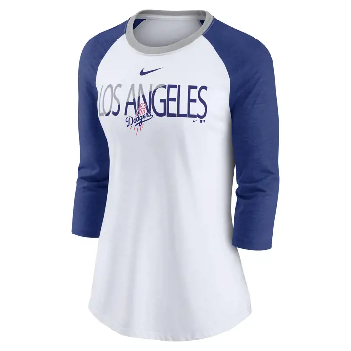 Los Angeles Dodgers MLB Femme Color Split Tri-B Raglan 21