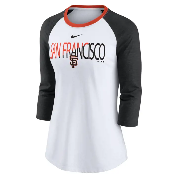 T-shirt Raglan Femme Color Split Tri-B MLB San Francisco Giants 21