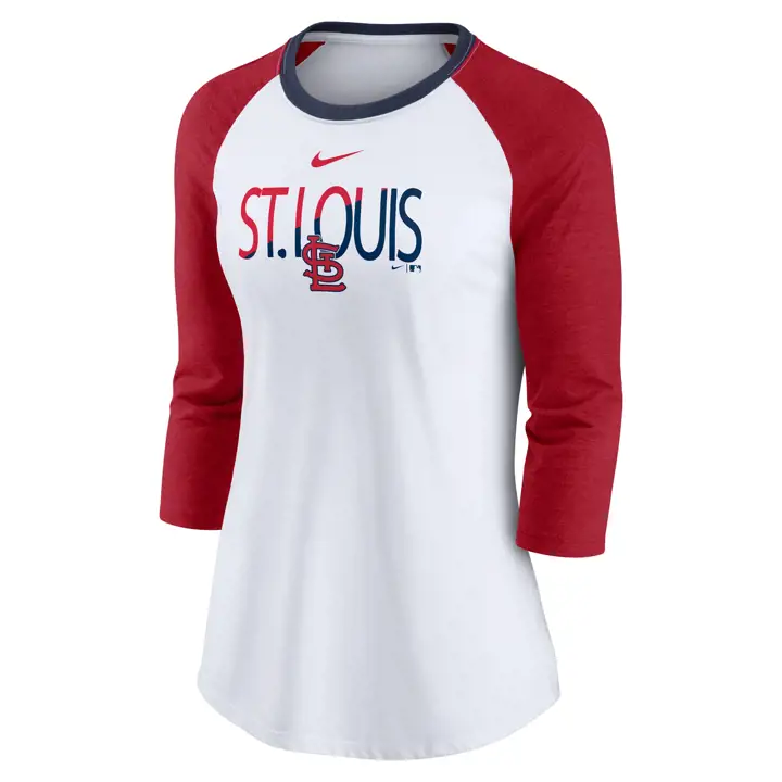 St. Louis Cardinals MLB Femme Couleur Divisée Tri-B Raglan 21