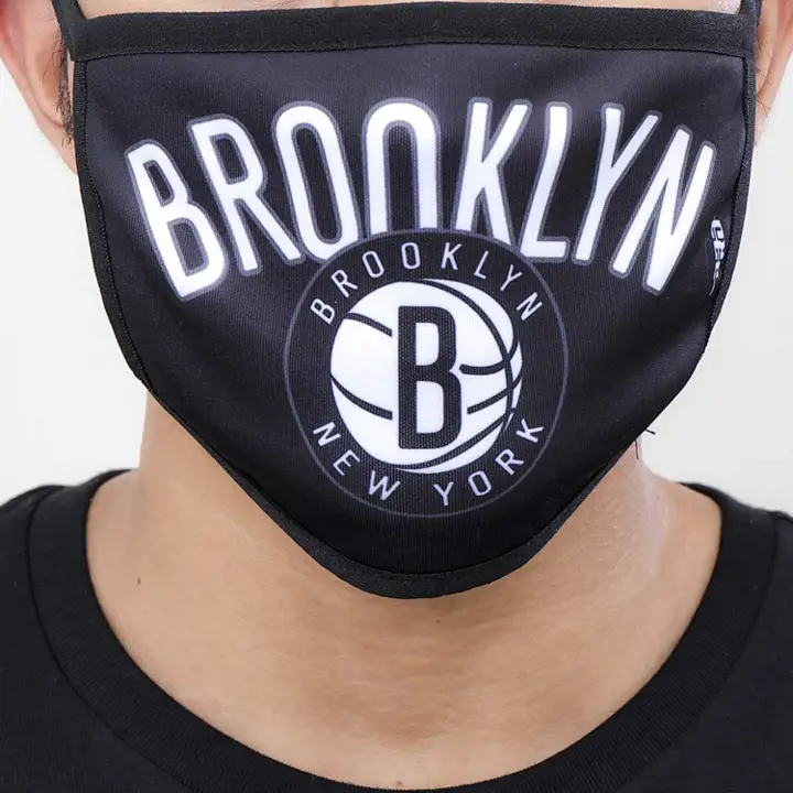 Masque en tissu Pro Standard Brooklyn Nets, lot de 2