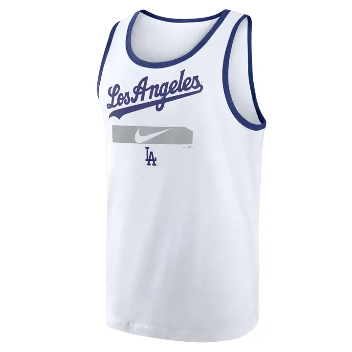 Los Angeles Dodgers MLB Nike Débardeur à logo blanc