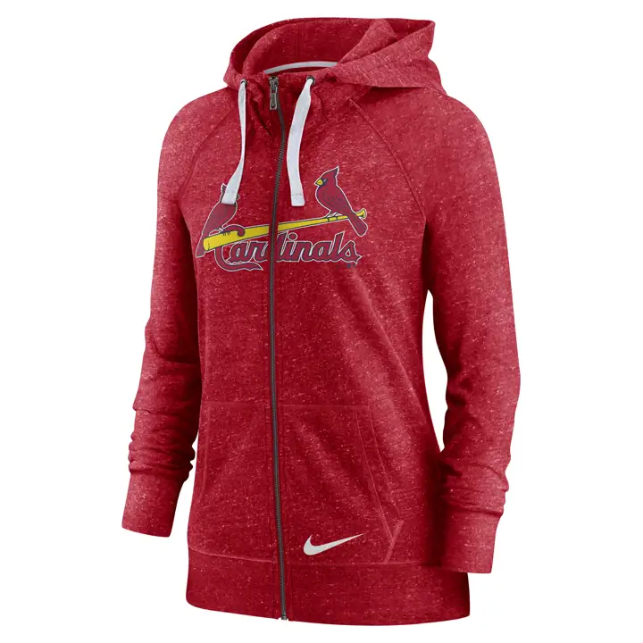 Sweat-shirt zippé vintage MLB St. Louis Cardinals pour femme 21
