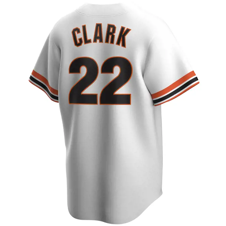 SF GIANTS MLB Nike Coop Maillot réplique joueur Will Clark BLA