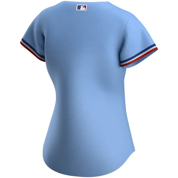 Texas Rangers MLB - Maillot réplique officiel pour femme, bleu