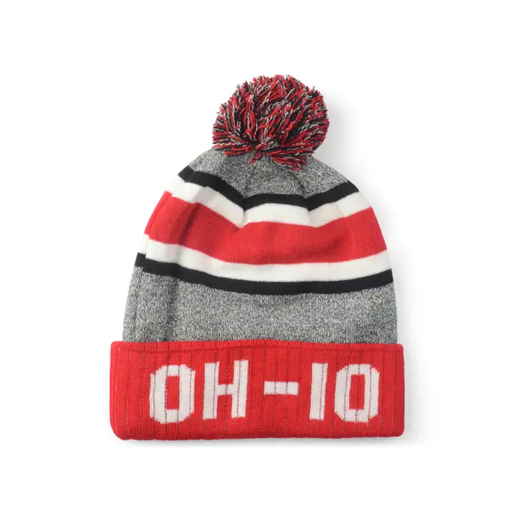 Ohio State Buckeyes OSU Bonnet tricoté Rouge