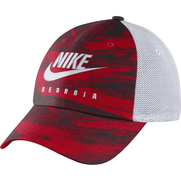 Georgia Bulldogs NCAA NK Casquette Trucker Rouge/Blanc pour le Printemps