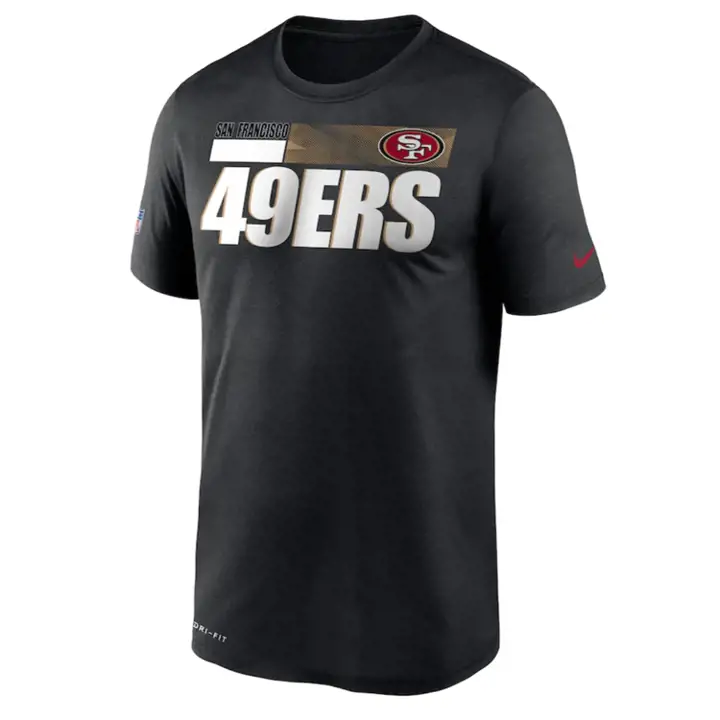 T-shirt de Légende NFL SAN FRANCISCO 49ERS Sideline 20 BLK