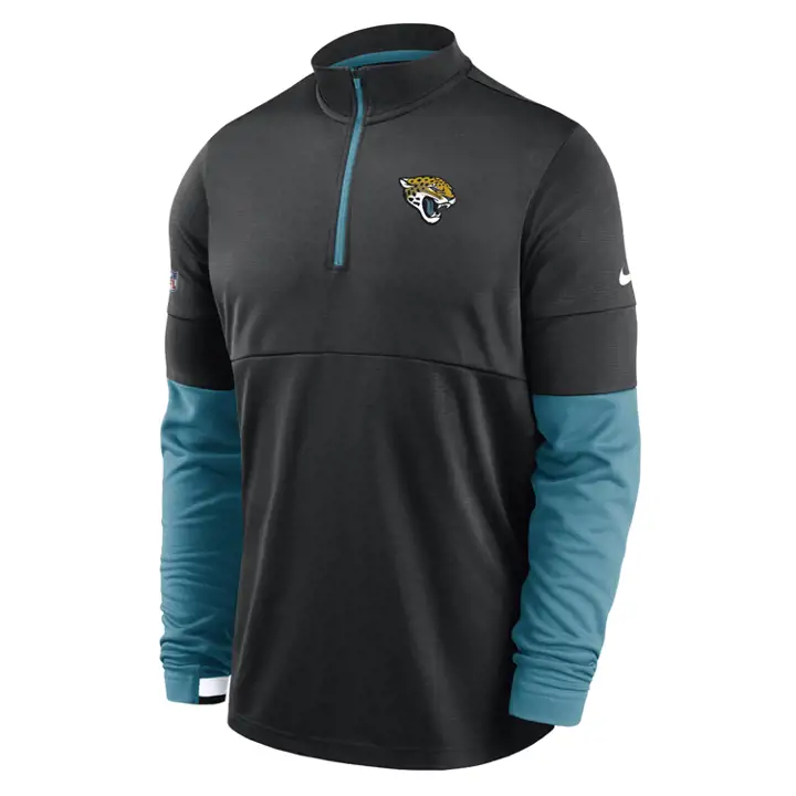 JACKSONVILLE JAGUARS NFL Pull Therma 1/2 Zip 20 BLK/