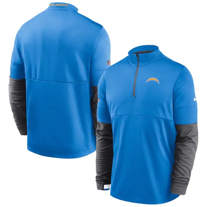 LOS ANGELES CHARGERS NFL Haut Thermique 1/2 Zip Sideline 20 BLEU