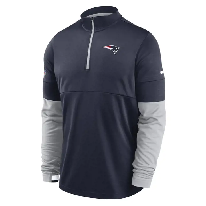 NEW ENGLAND PATRIOTS NFL Haut Therma demi-zip Sideline 20 MARINE