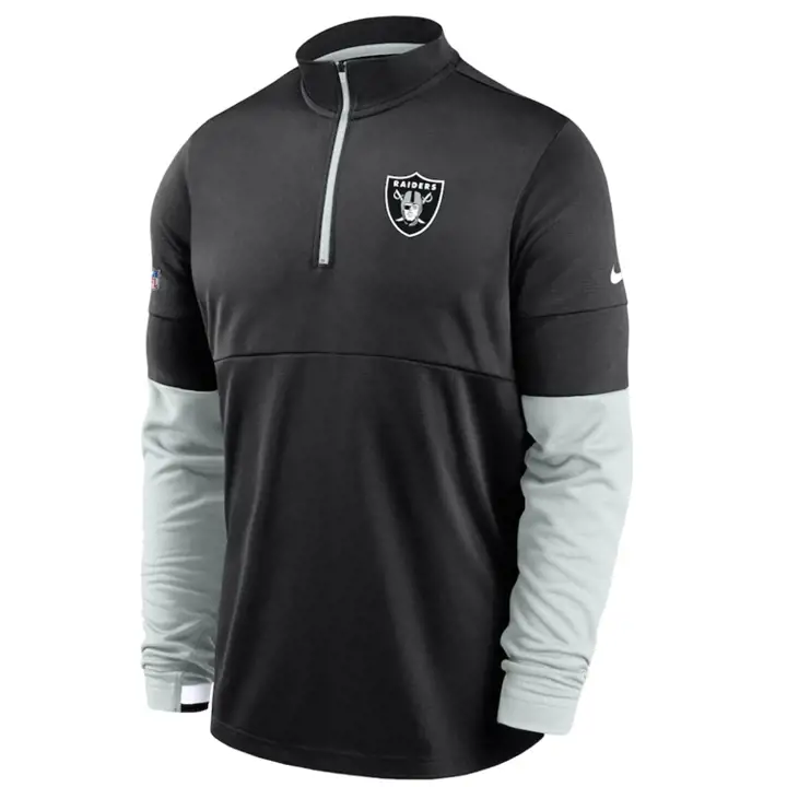 Haut Therma 1/2 zip NFL Sideline Raiders LV 20 noir/argent