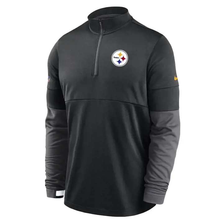 Haut d'entraînement NFL Pittsburgh Steelers Sideline 1/2 Zip Therma Top 20 BLK/A