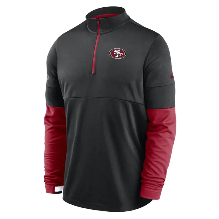Haut Therma 1/2 zip NFL San Francisco 49ers Sideline 20 BLK/R