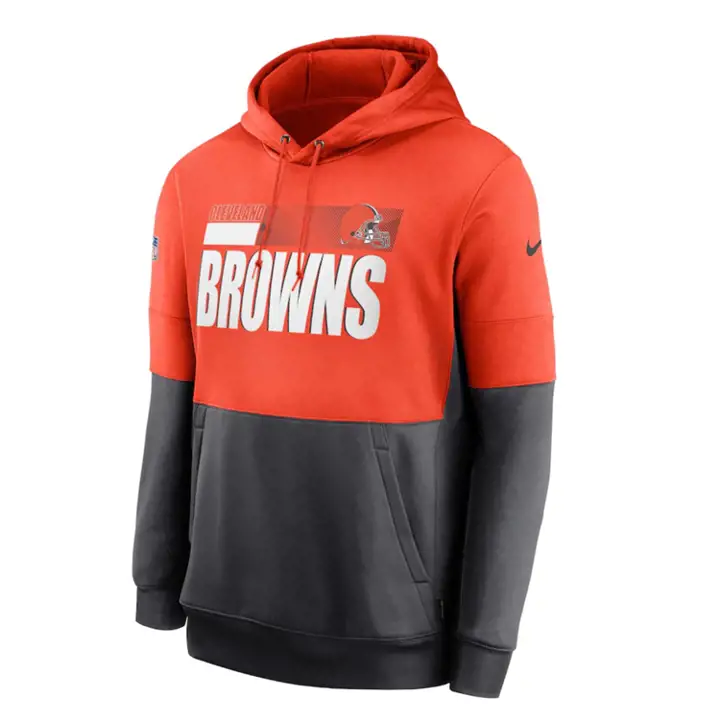 CLEVELAND BROWNS NFL Sideline Team Lockup Therma Hood 20 ORG