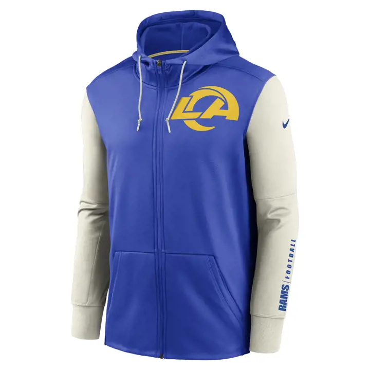 LOS ANGELES RAMS NFL Mascotte Fullzip Sweat à Capuche Therma 20 RBL/TAN