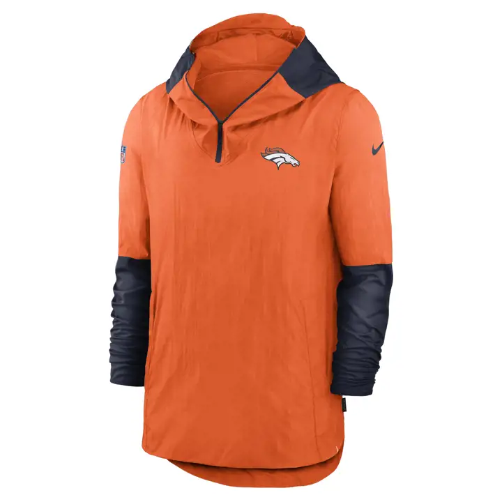 Veste légère de joueur des Denver Broncos NFL avant-match 20 ORG/