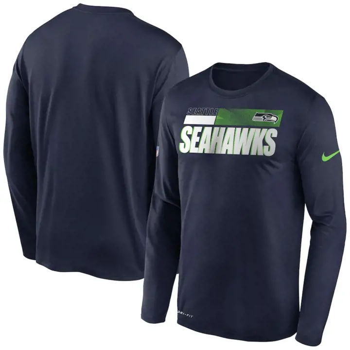 T-shirt L/M Legend Sideline NFL SEATTLE SEAHAWKS 20 BLEU MARINE