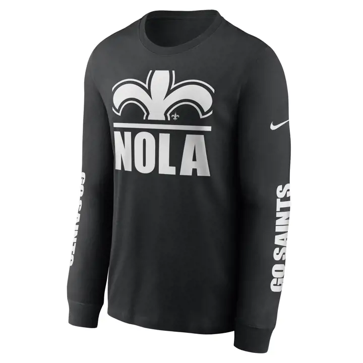 T-shirt manches longues NFL New Orleans Saints Split Local 20 BLK