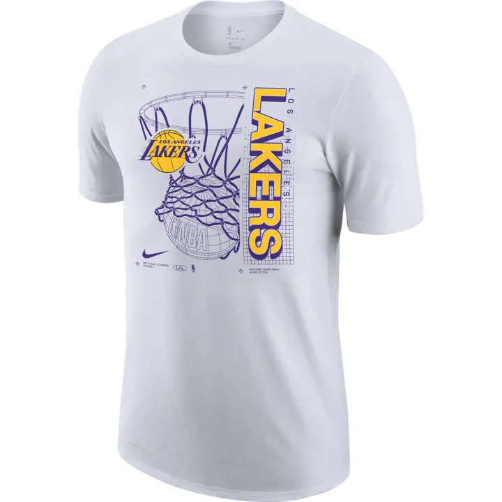 T-shirt de basketball NBA Tech Hoop Los Angeles Lakers BLANC
