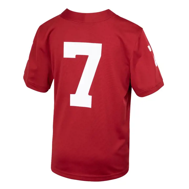 Maillot de match de football américain replica NCAA Oklahoma Sooners pour jeune 19 cramoisi