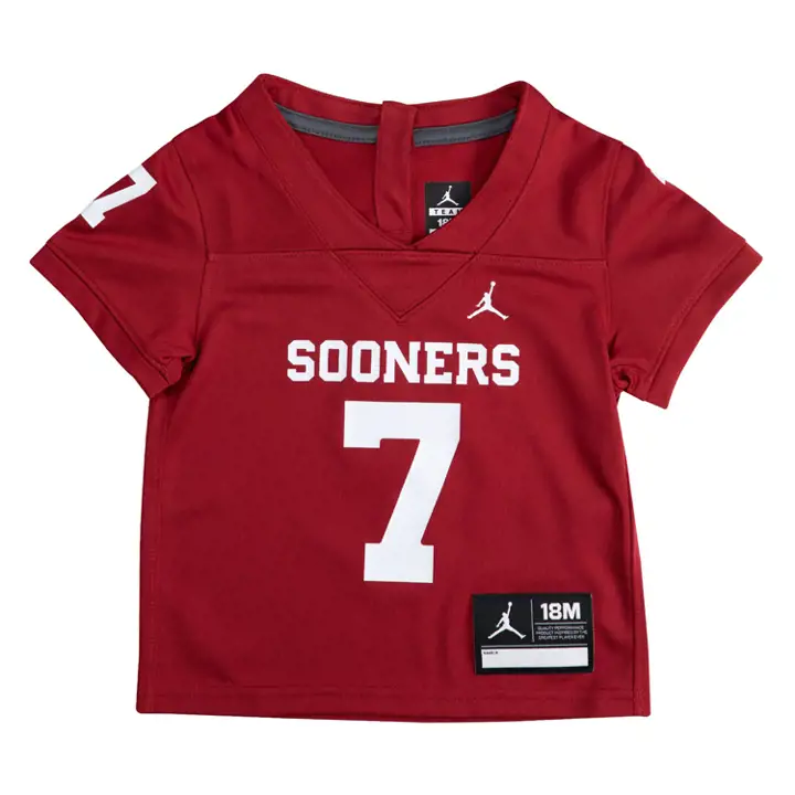 Maillot de match de football américain replica NCAA Oklahoma Sooners pour nourrissons