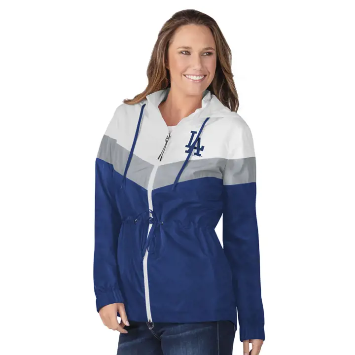 Veste de survêtement Dolman pour femme MLB Los Angeles Dodgers 23 BLEU
