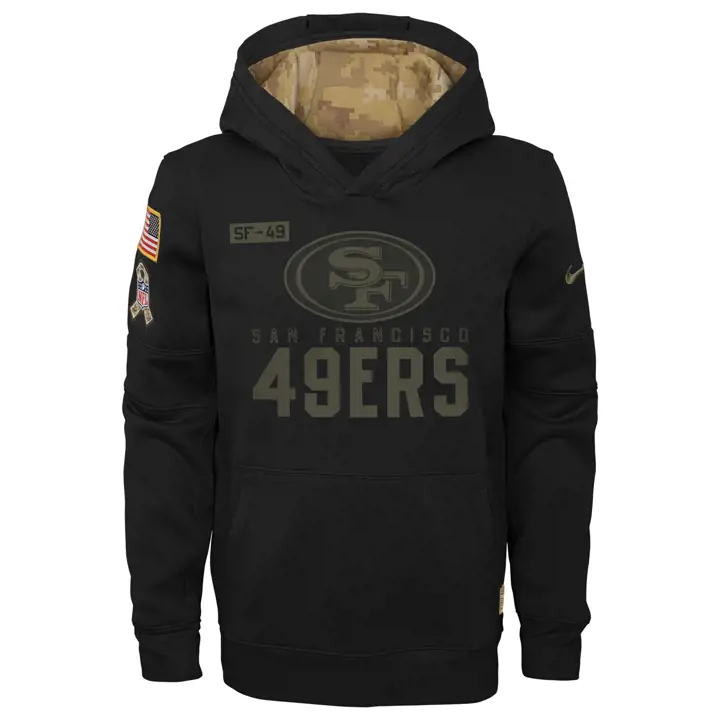 San Francisco 49ers NFL Jeunesse STS Therma Sweat à capuche 20 blk
